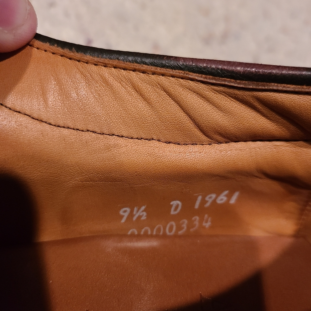 Allen Edmonds Wilbert Brown Split Toe Derby Lace-Up Comfort Shoe Size 9 1/2 D - Picture 10 of 11